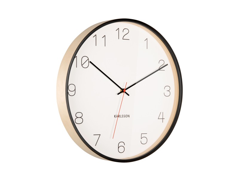 present time Wall Clock Joy - KA5926BK Black