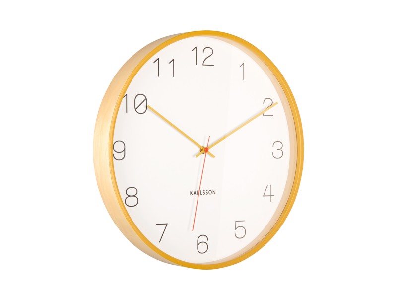 Present Time Wall Clock Joy - KA5926YE Ochre Yellow