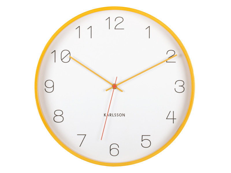 Present Time Wall Clock Joy - KA5926YE Ochre Yellow
