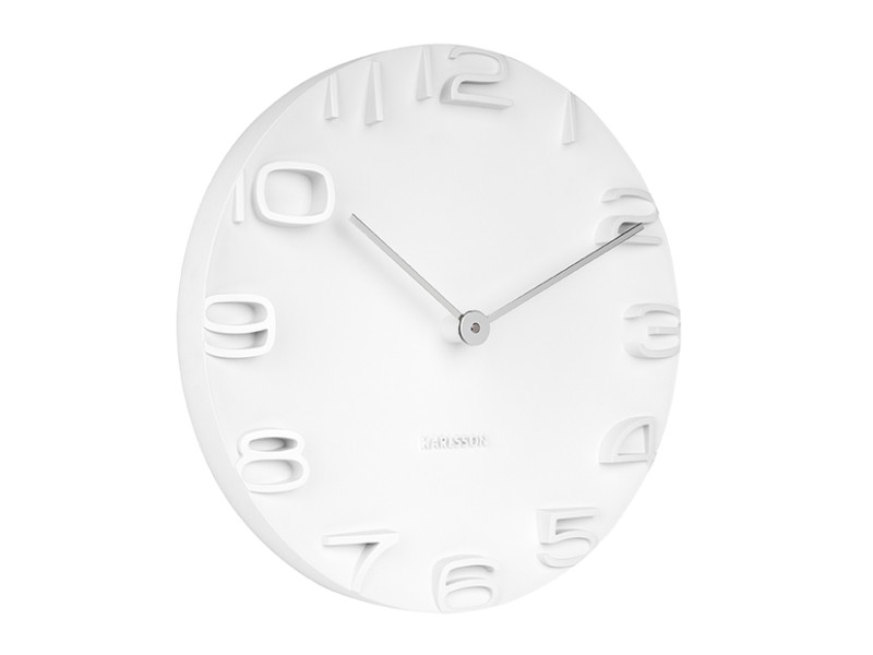 present time Wall Clock On The Edge - KA5311WH White