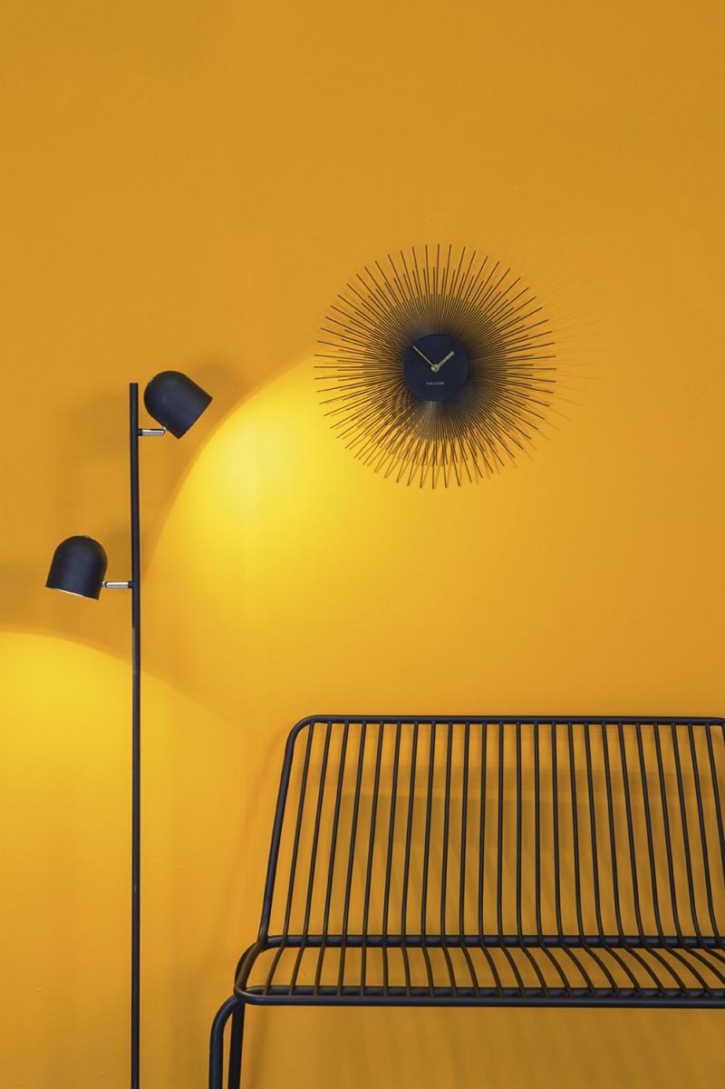 Present Time Wall Clock Peony - KA5817BK Black