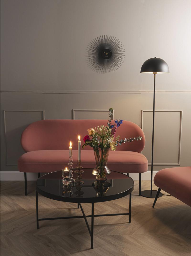 Present Time Wall Clock Peony - KA5817BK Black