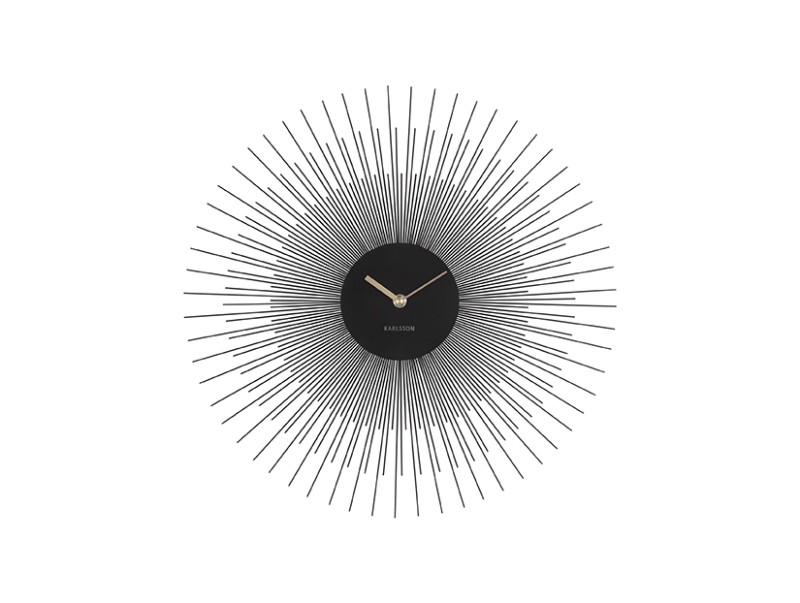 present time Wall Clock Peony - KA5817BK Black
