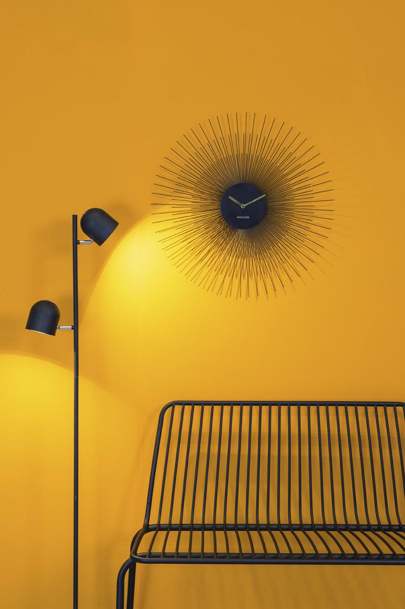 Present Time Wall Clock Peony Large - KA5818BK Black