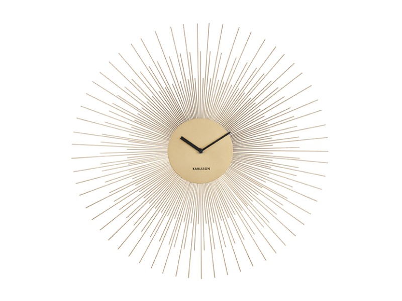 present time Wall Clock Peony Large - KA5818GD Gold