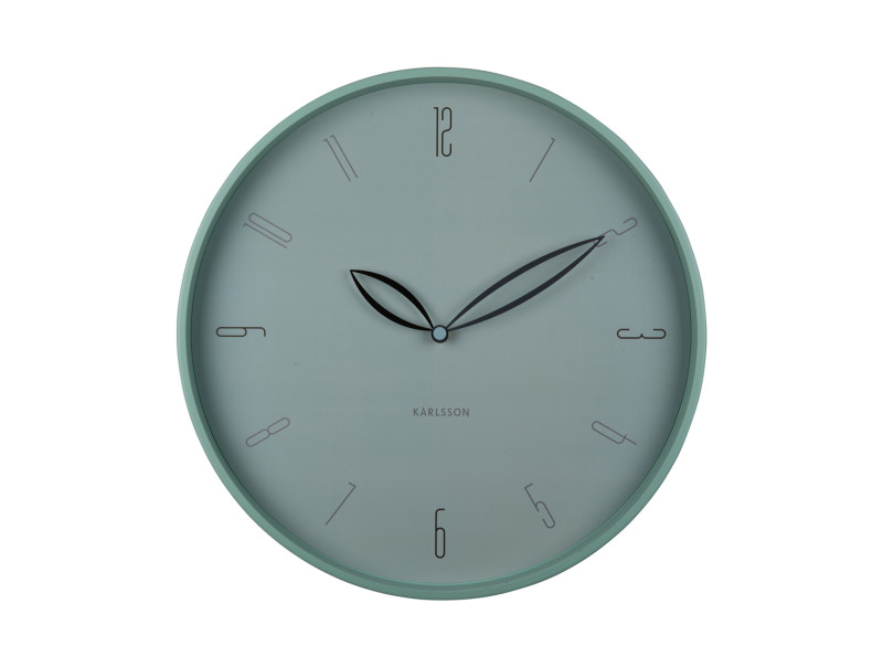 present time Wall Clock Petals - KA6012BL Misty blue