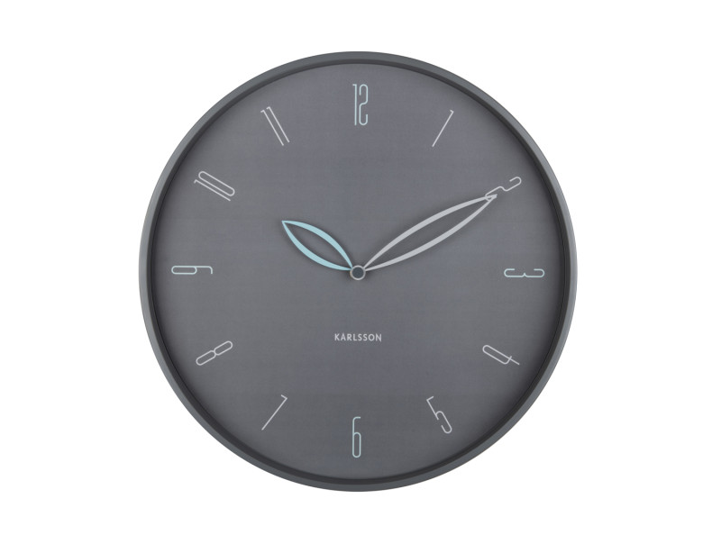 present time Wall Clock Petals - KA6012GY Dark grey