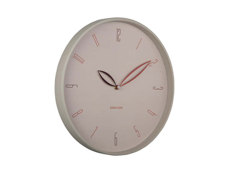 Present Time Wall Clock Petals - KA6012WG Warm Grey