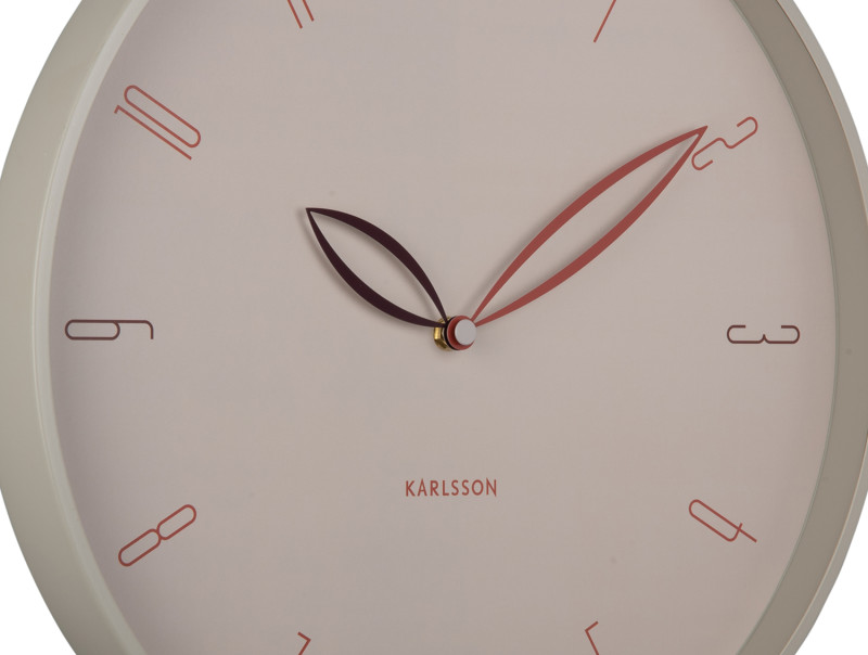Present Time Wall Clock Petals - KA6012WG Warm Grey