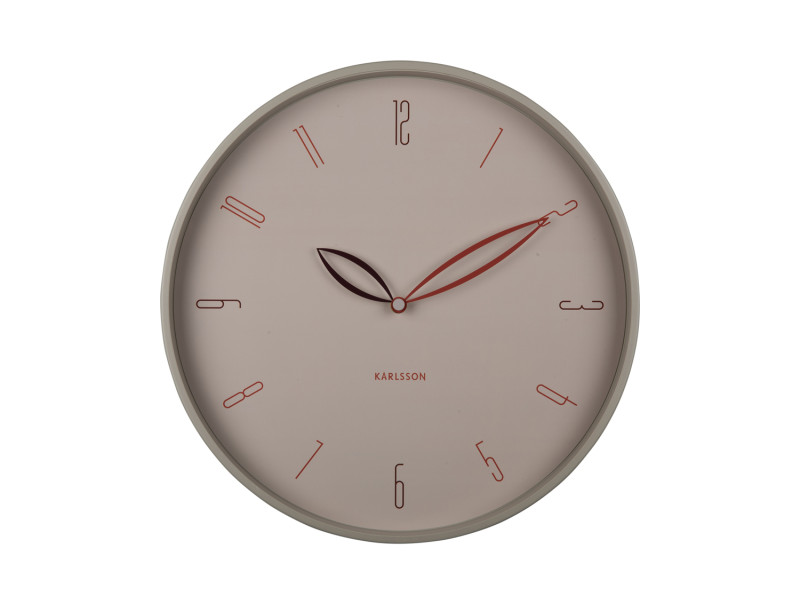 present time Wall Clock Petals - KA6012WG Warm grey