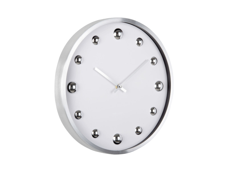 present time Wall Clock Shiny Dots - KA5971WH White