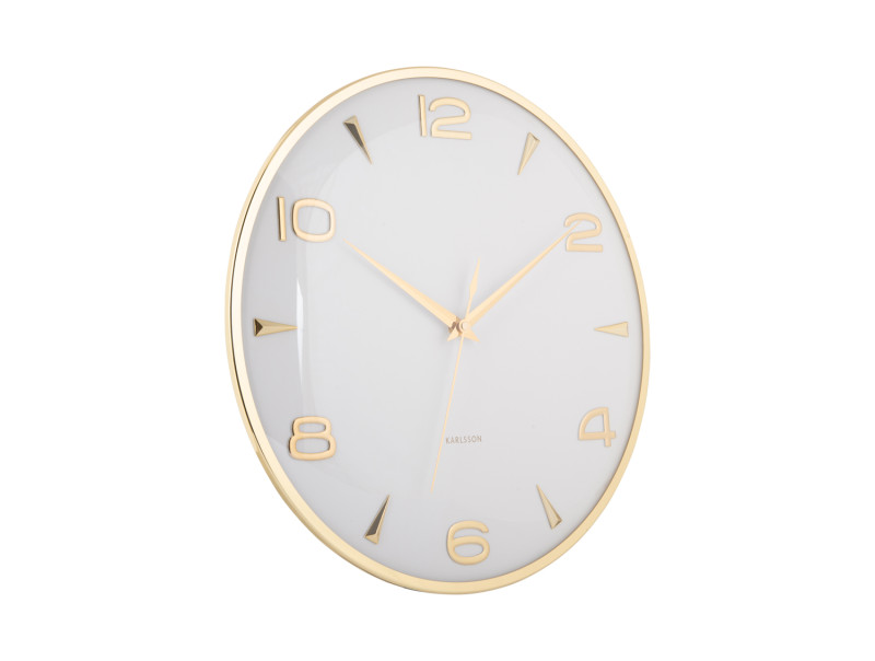 Present Time Wall Clock Sienna Glow - KA6017WH White