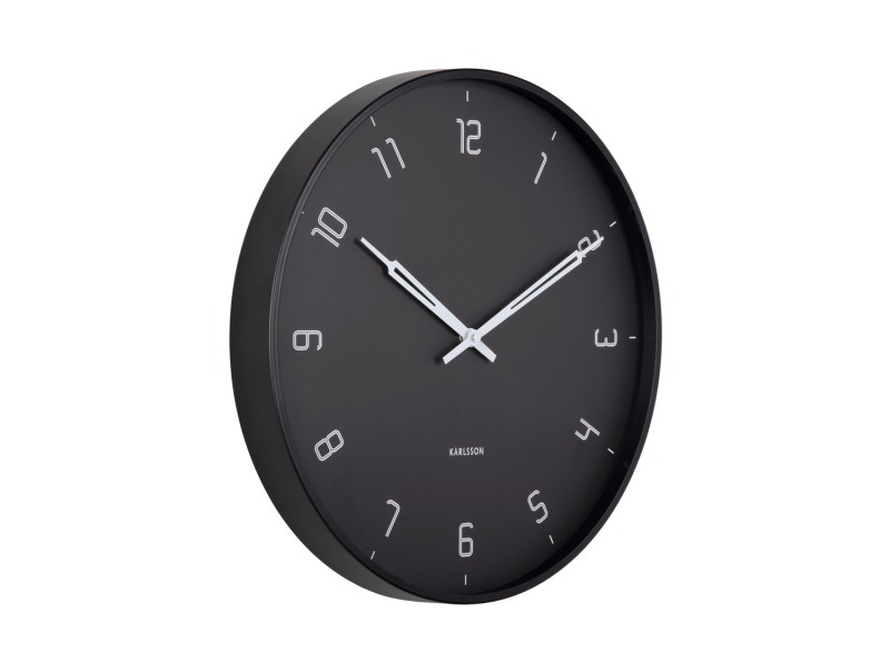 present time Wall Clock Stark - KA5950BK Black