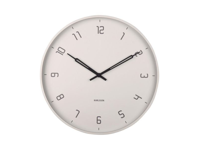 Present Time Wall Clock Stark - KA5950WG Warm Grey