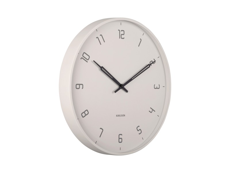 present time Wall Clock Stark - KA5950WG Warm grey