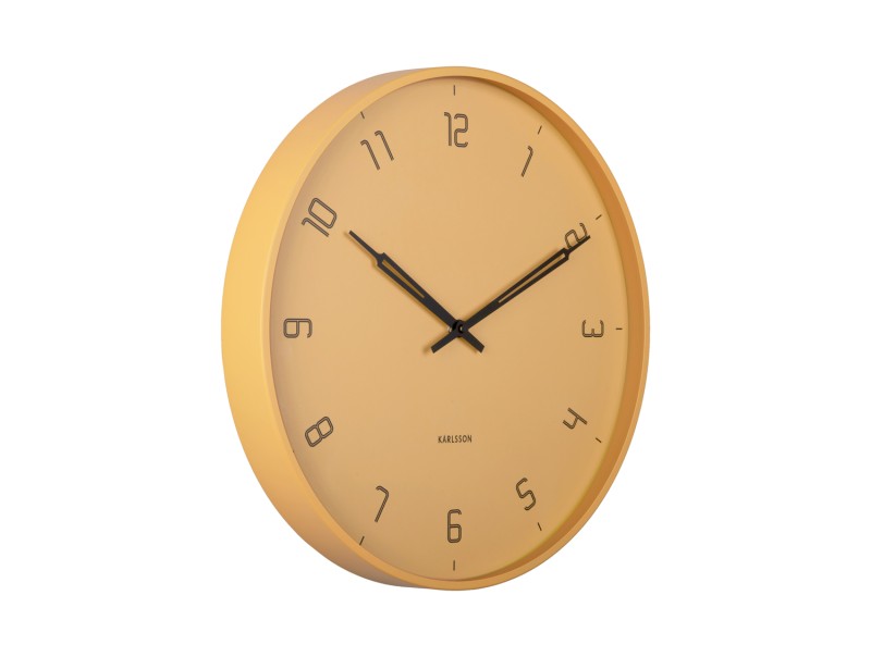 present time Wall Clock Stark - KA5950YE Honey brown