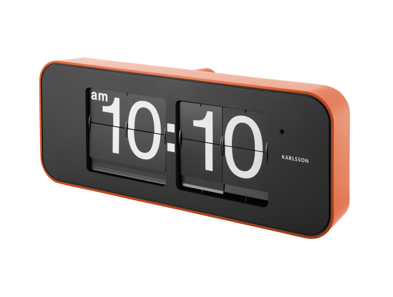 Present Time Wall Clock Wide Flip - KA5999OR Orange
