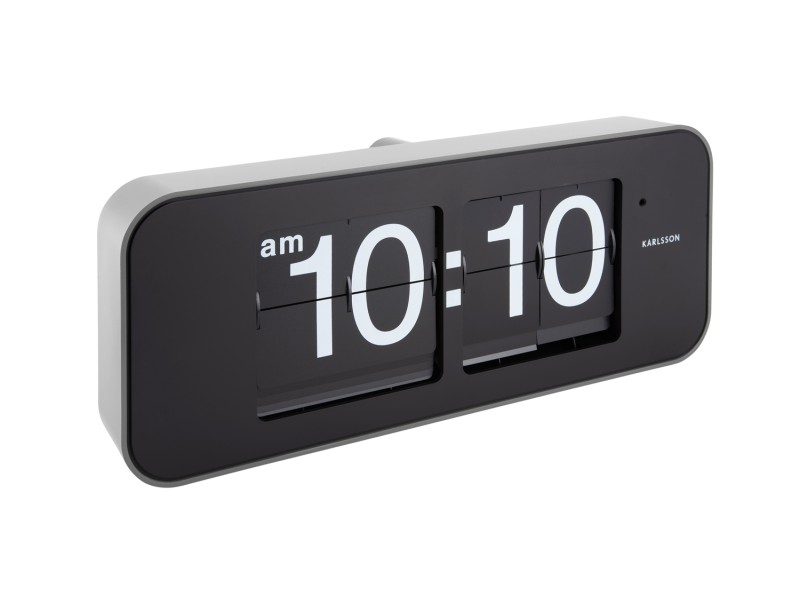 Present Time Wall Clock Wide Flip - KA5999SI Silver