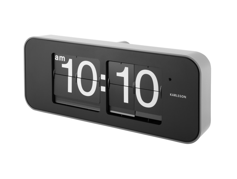 Present Time Wall Clock Wide Flip - KA5999SI Silver