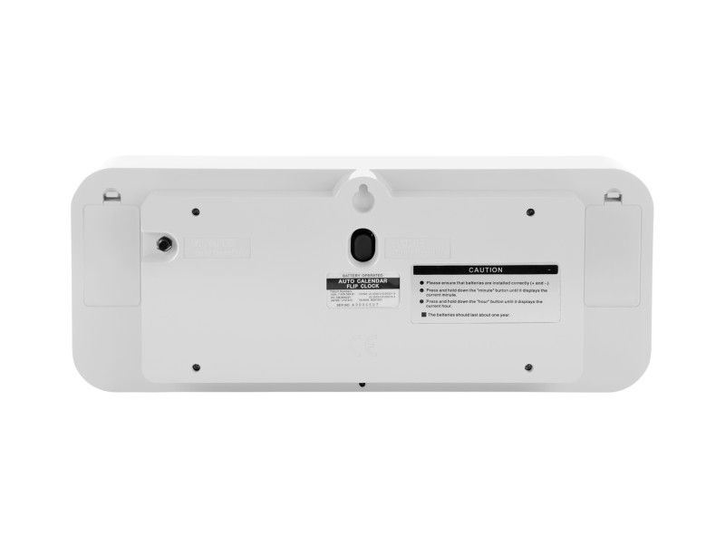 Present Time Wall Clock Wide Flip - KA5999WH White