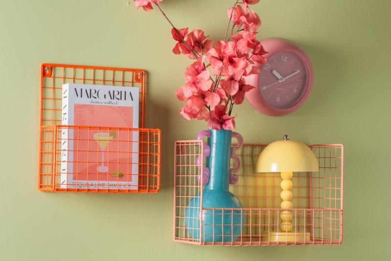 Present Time Wall Rack Reja - PT4256OR Peach Orange