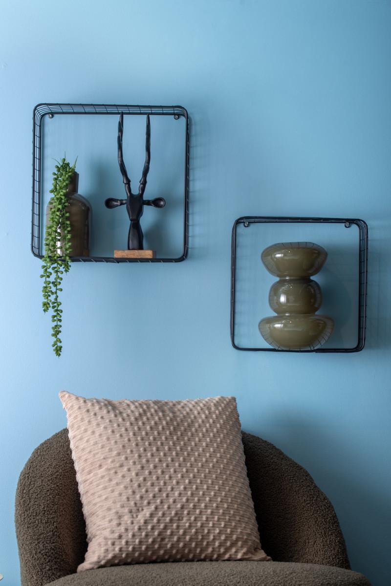 Present Time Wall Rack Set Reja - PT4258BK Black