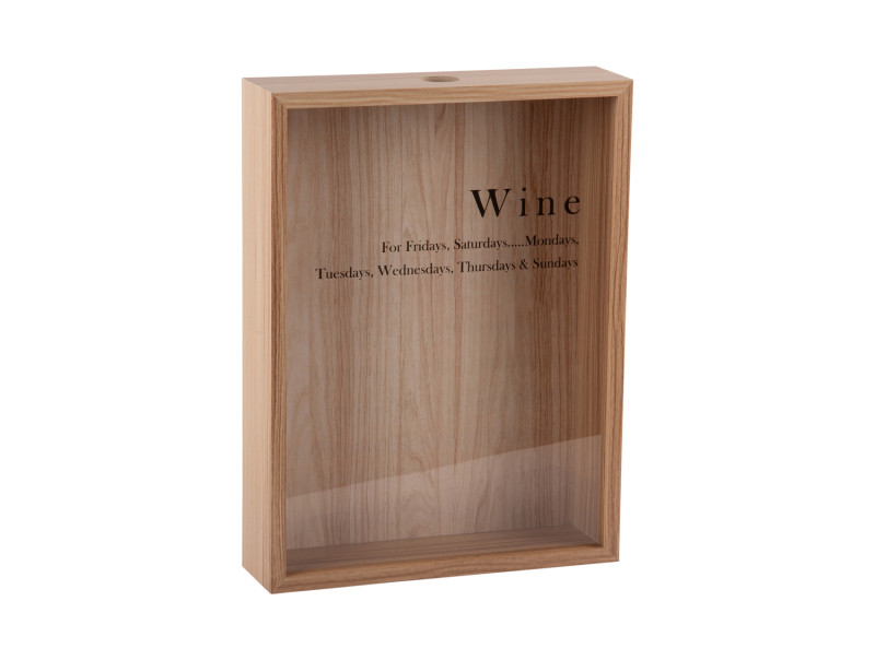 present time Wine Momentum Box - PT4282WD Light wood