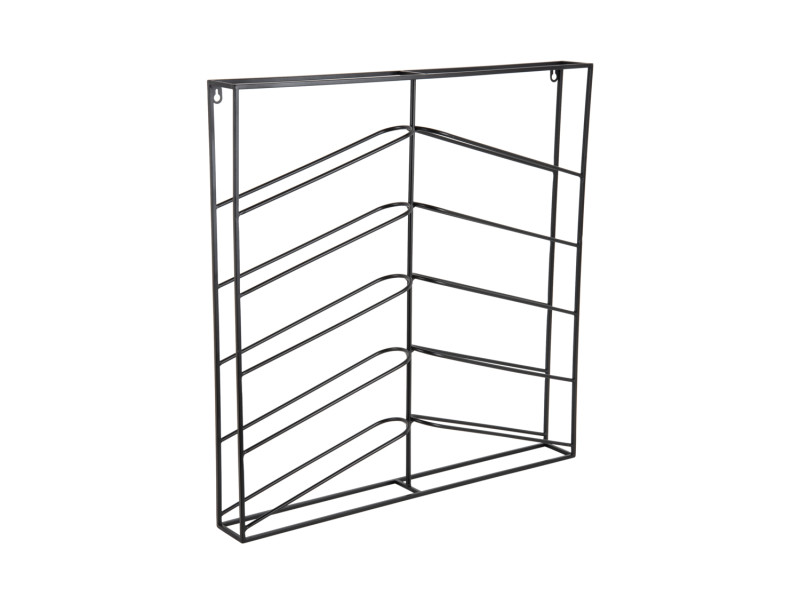 Present Time Wine Rack Cuadro - PT4270BK Matt Black