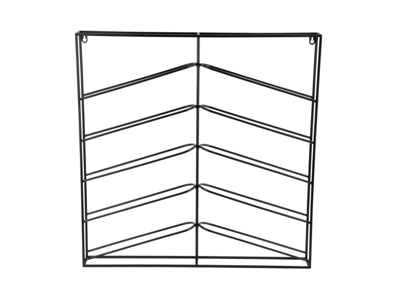 Present Time Wine Rack Cuadro - PT4270BK Matt Black