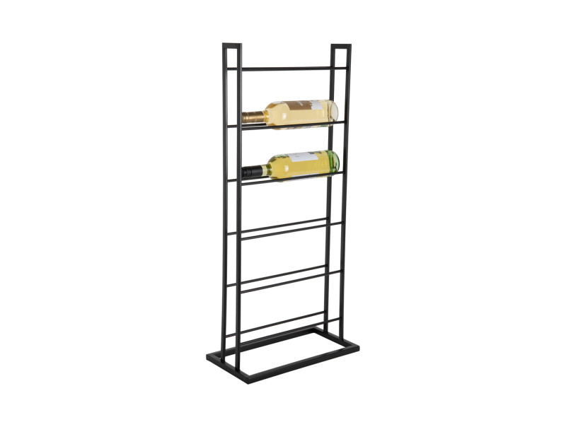 present time Wine Rack Single Floor - PT4272BK Black