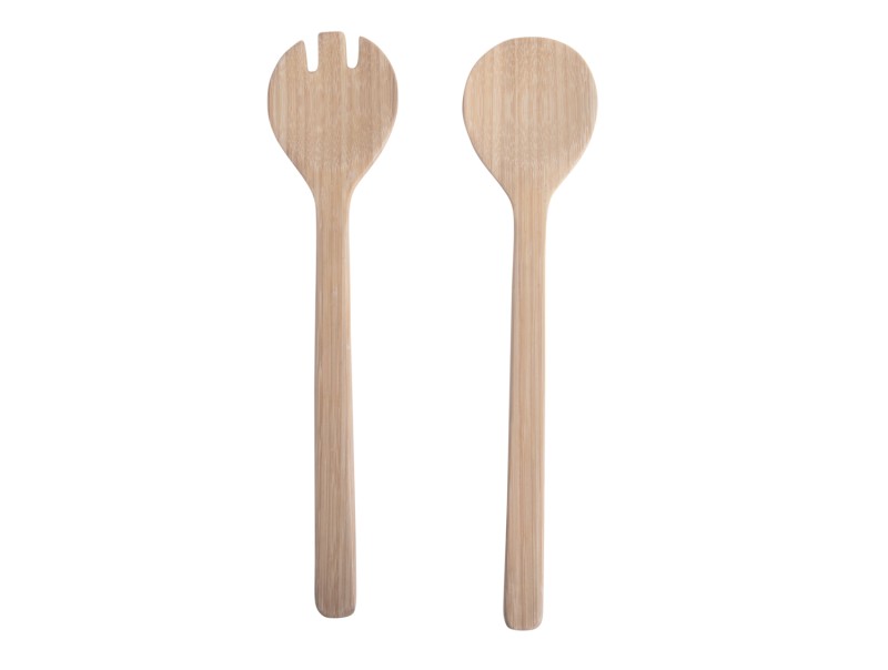 Present Time Salad Server Set Puro - PT4141NT Natural