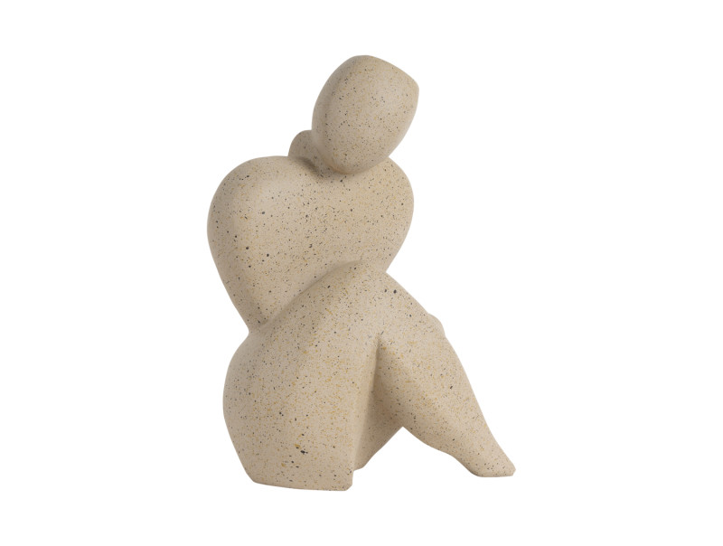 present time Statue Abstracto Tip Large - PT4366LB Soft brown