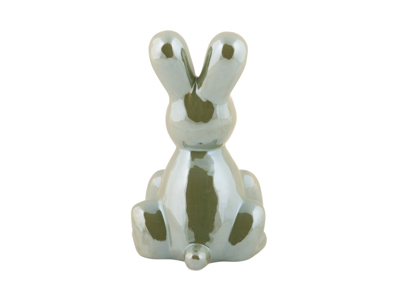 Present Time Statue Balloon Bunny Large - PT4229GR Jungle Green Plated