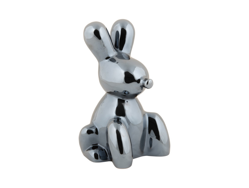 Present Time Statue Balloon Bunny - PT4228BK Black Plated