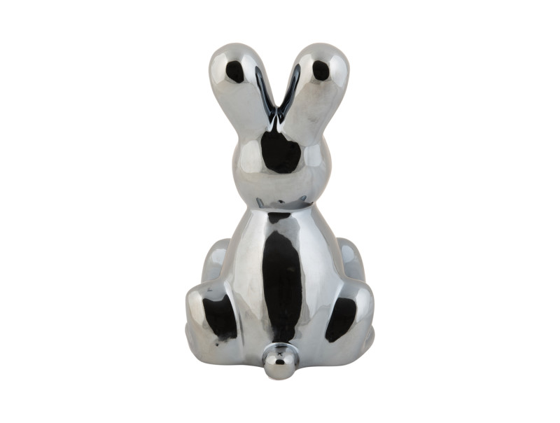 Present Time Statue Balloon Bunny - PT4228BK Black Plated