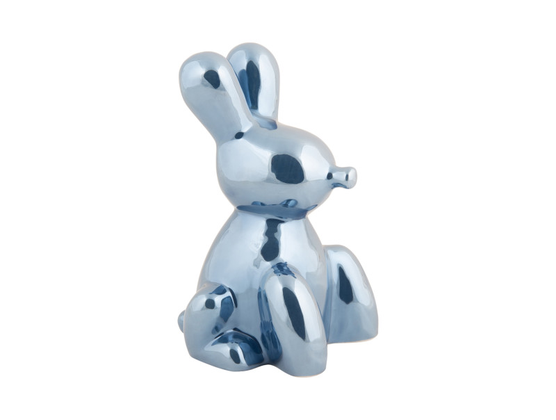 present time Statue Balloon Bunny - PT4228DB Dark blue plated