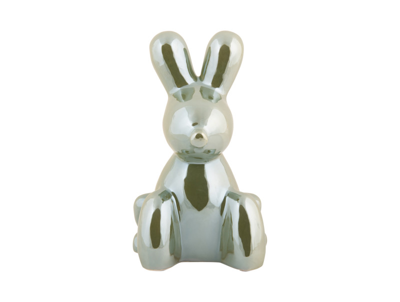 Present Time Statue Balloon Bunny - PT4228GR Jungle Green Plated