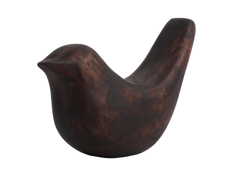 Present Time Statue Bird Long Tale Up - PT4164DW Walnut
