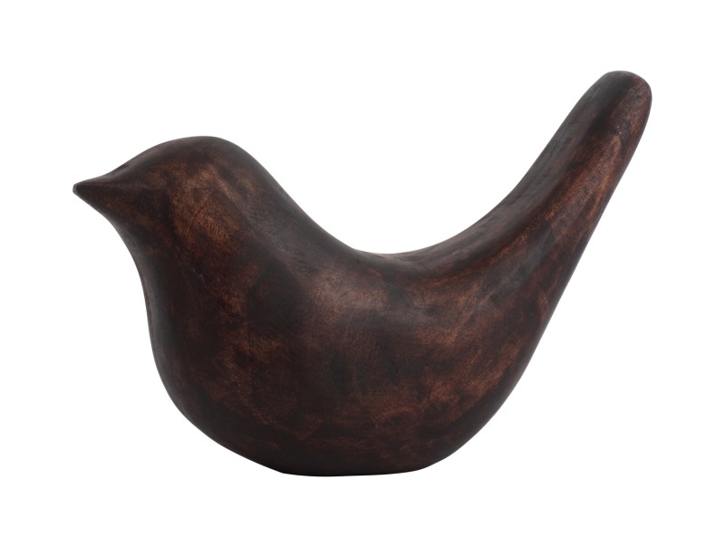 present time Statue Bird Long Tale Up - PT4164DW Walnut