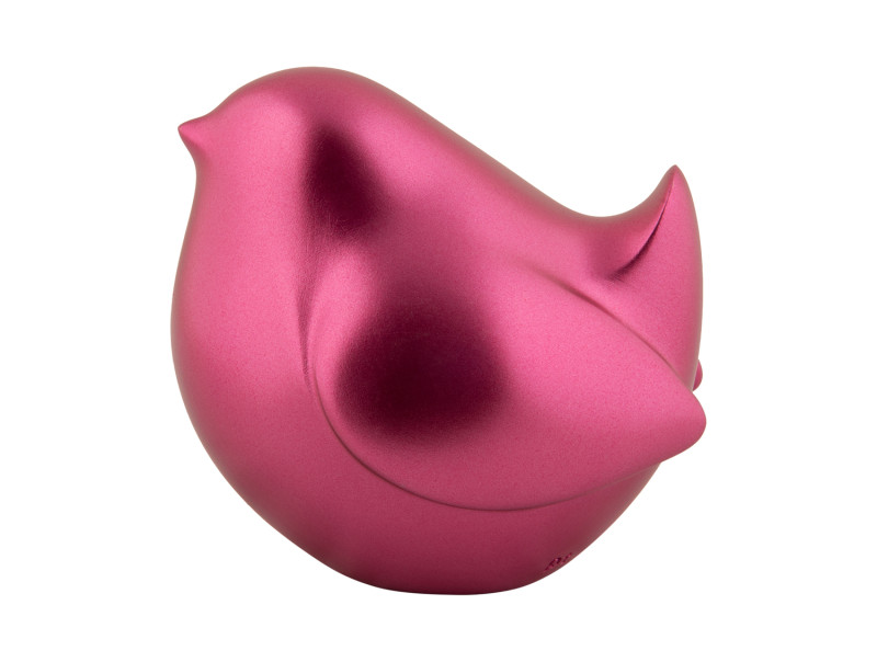 Present Time Statue Fat Bird - PT4158DP Metallic Dark Pink