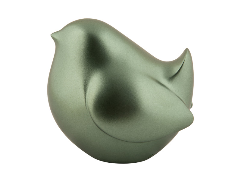 Present Time Statue Fat Bird - PT4158GR Metallic Jungle Green