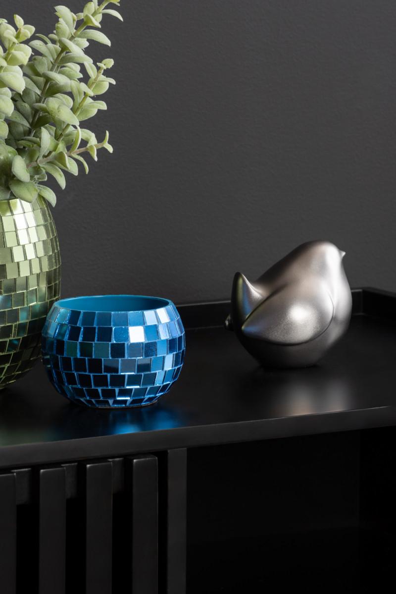 Present Time Statue Fat Bird - PT4158GY Metallic Dark Grey