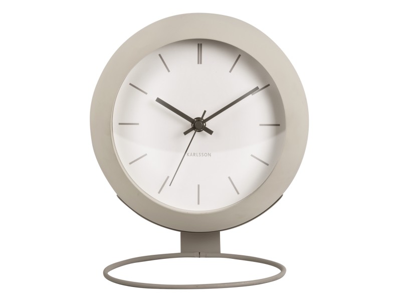 Present Time Table Clock Nirvana Globe - KA5858WG Warm Grey