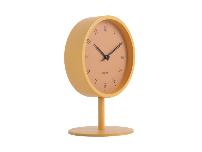 present time Table Clock Stark - KA5951YE Honey yellow