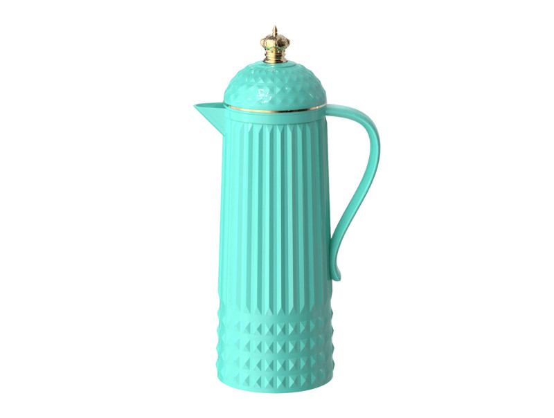 present time Thermos Bottle Crown - PT4291BL Turquoise blue
