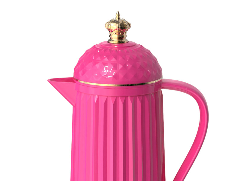 Present Time Thermos Bottle Crown - PT4291BP Bright Pink