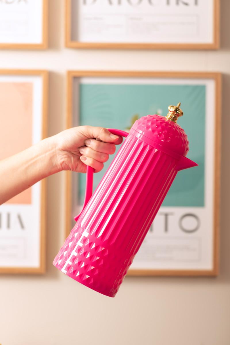 Present Time Thermos Bottle Crown - PT4291BP Bright Pink