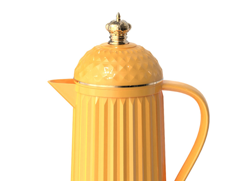 Present Time Thermos Bottle Crown - PT4291BY Bright Yellow