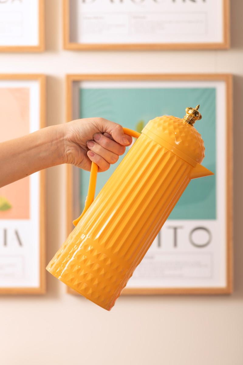 Present Time Thermos Bottle Crown - PT4291BY Bright Yellow