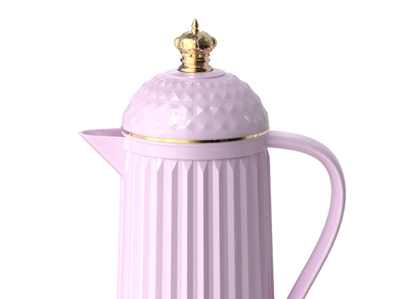 Present Time Thermos Bottle Crown - PT4291PU Soft Purple